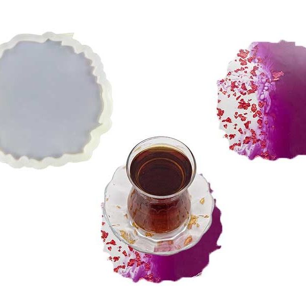 Tırtıklı Bardak Altlığı Epoksi Kalıbı EPK-354