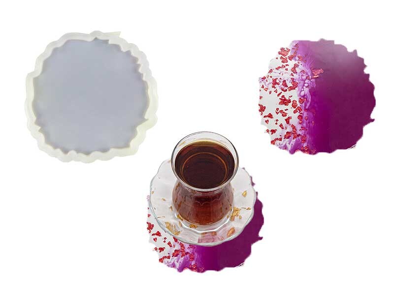 Tırtıklı Bardak Altlığı Epoksi Kalıbı EPK-354