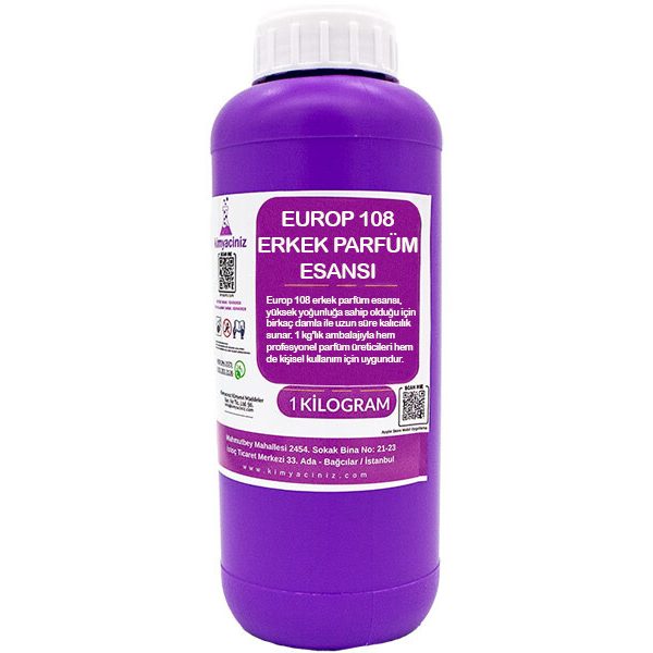Europ 108 Erkek Parfüm Esansı 1 KG