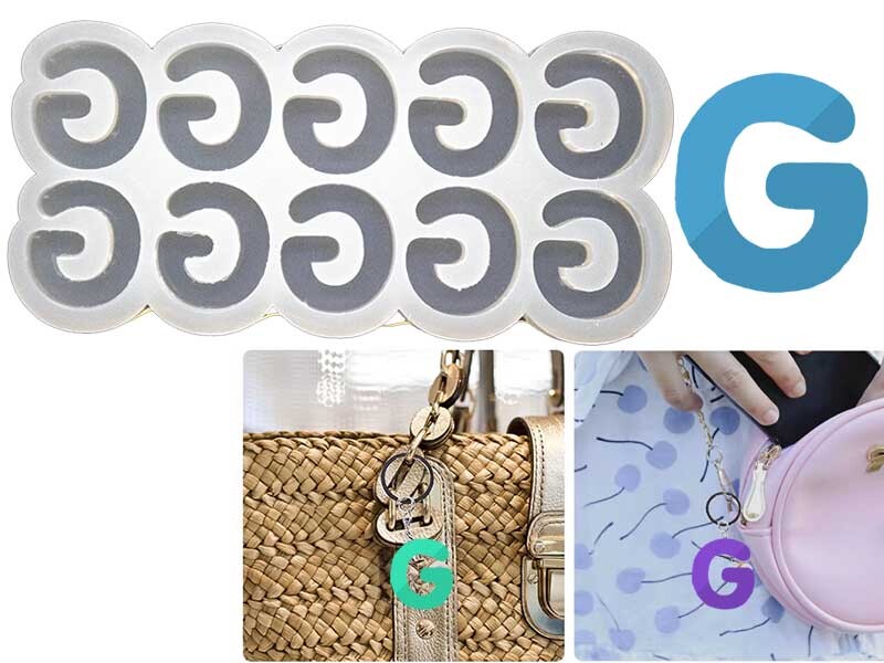 G Harfi 10'lu Bubble Alfabe Epoksi Kalıbı EPK-740