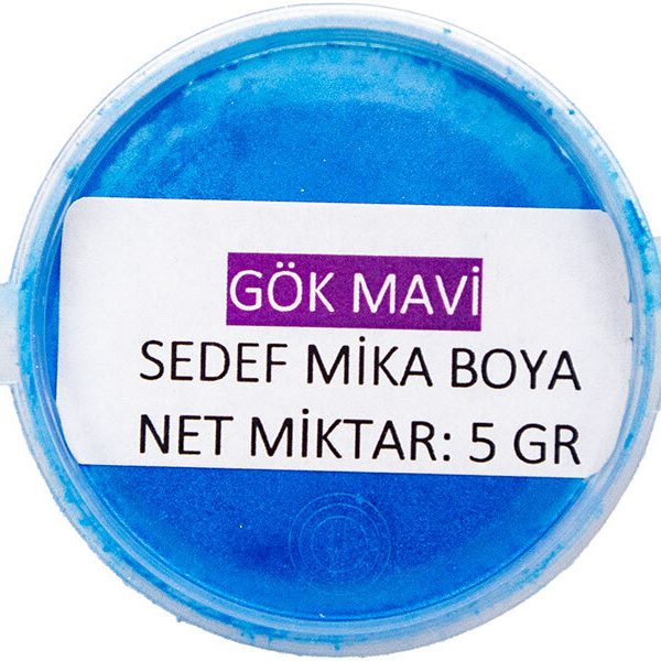 Gök Mavi Sedef Mika Boya 5 GR