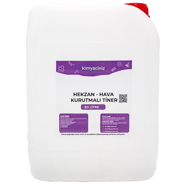 Hekzan - Hava Kurutmalı Tiner 30 LT