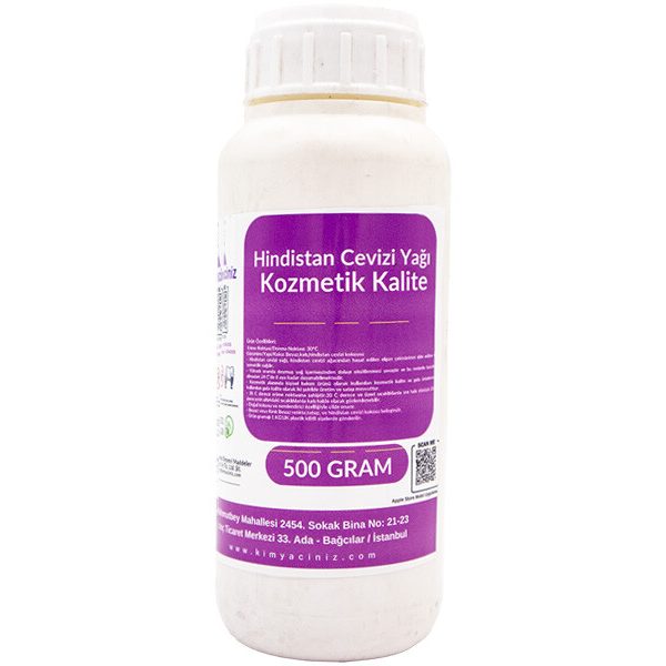 Hindistan Cevizi Yağı Kozmetik Kalite 500 GR