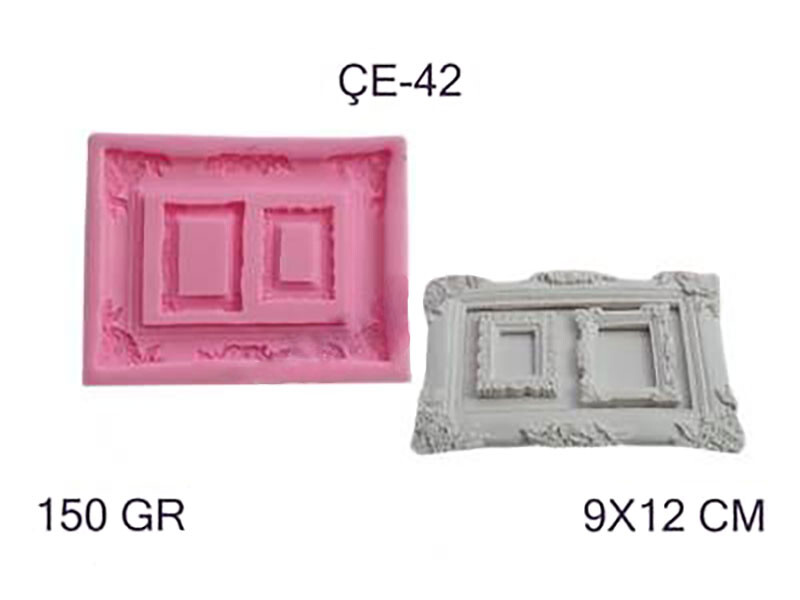 İkili Çerçeve Silikon Kalıbı ÇE-42
