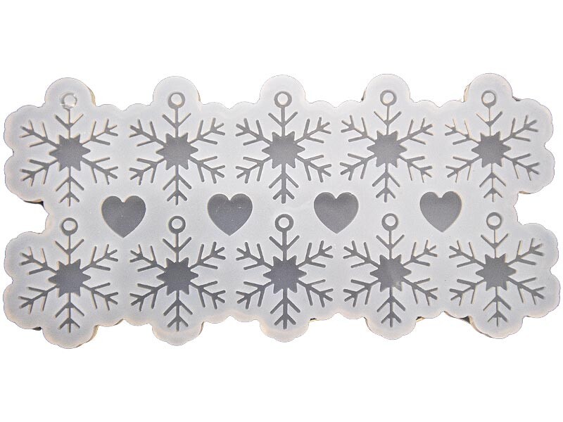 Kar Tanesi Anahtarlık Epoksi Kalıbı EPK-832