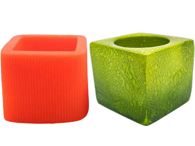 Kare Beton Saksı Silikon Kalıbı B-87