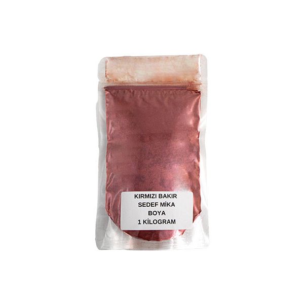Kırmızı Bakır Sedef Mika Boya 1 KG