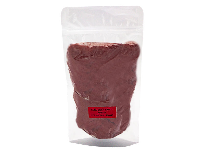 Kırmızı Kuru Çiçek Boyası 100 GR