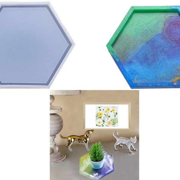 Küçük Altıgen Terrazo Tabanlık Epoksi Kalıbı EPK-660