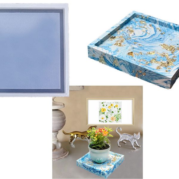 Küçük Kare Terrazo Tabanlık Epoksi Kalıbı EPK-658