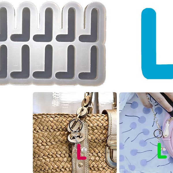 L Harfi 10'lu Bubble Alfabe Epoksi Kalıbı EPK-745