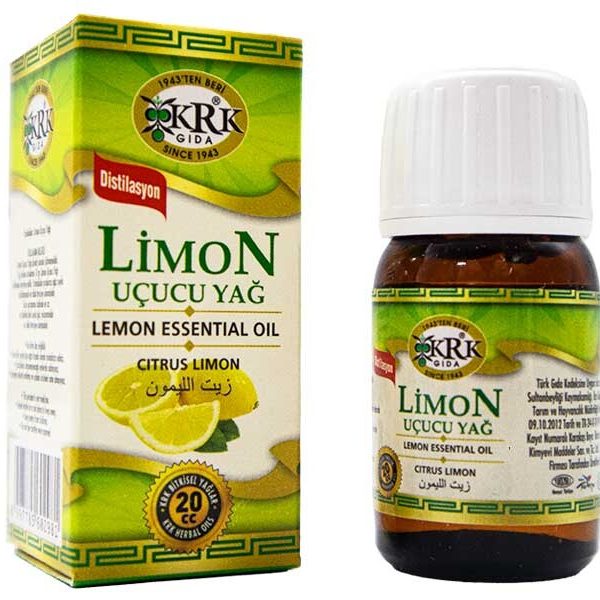 Limon Uçucu Yağı 20 CC 12 Adet