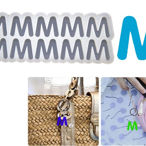 M Harfi 10'lu Bubble Alfabe Epoksi Kalıbı EPK-746