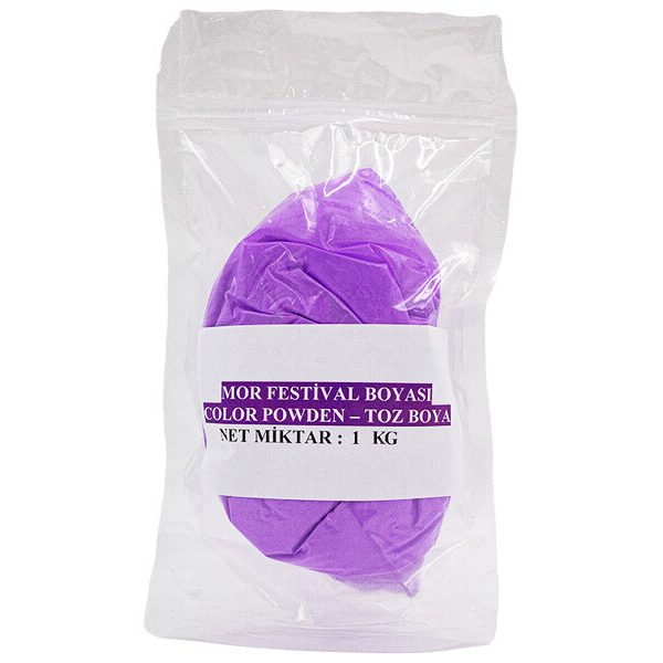 Mor Holi Festival Boyası Color Powder Toz Boya 1 KG