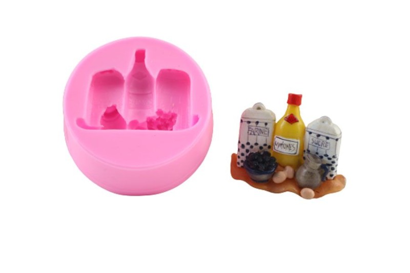 Mutfak Objeleri 2 Silikon Kalıbı PANO-47