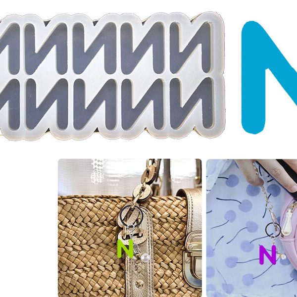 N Harfi 10'lu Bubble Alfabe Epoksi Kalıbı EPK-747