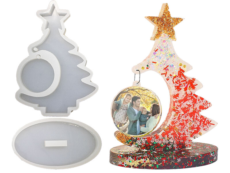 Noel Ağacı Fotoğraf Çerçevesi Epoksi Kalıbı EPK-708