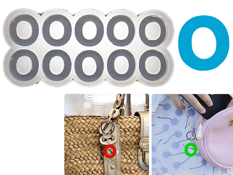 O Harfi 10'lu Bubble Alfabe Epoksi Kalıbı EPK-748