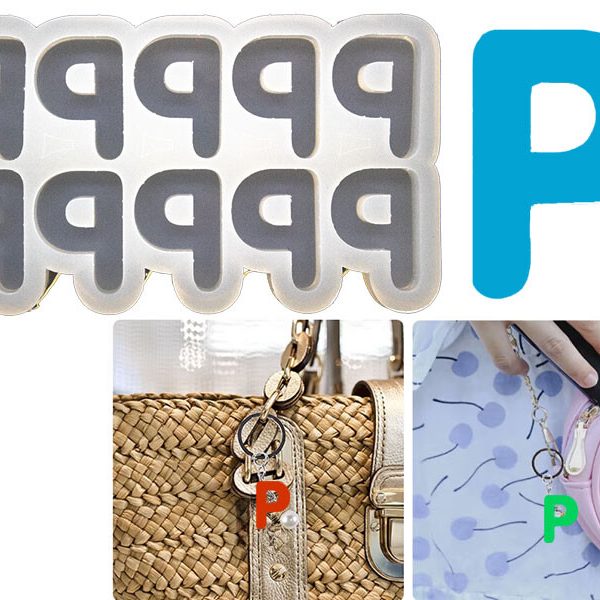 P Harfi 10'lu Bubble Alfabe Epoksi Kalıbı EPK-750