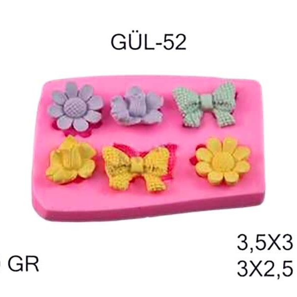 Papatya Gül Fiyonk Silikon Kalıbı GÜL-52