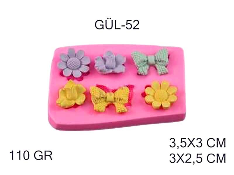 Papatya Gül Fiyonk Silikon Kalıbı GÜL-52