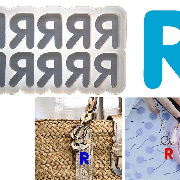 R Harfi 10'lu Bubble Alfabe Epoksi Kalıbı EPK-751