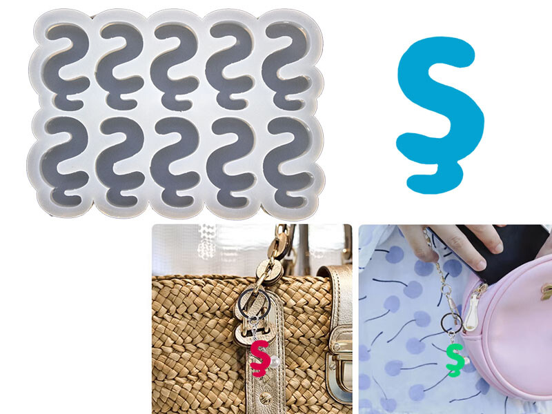 Ş Harfi 10'lu Bubble Alfabe Epoksi Kalıbı EPK-753