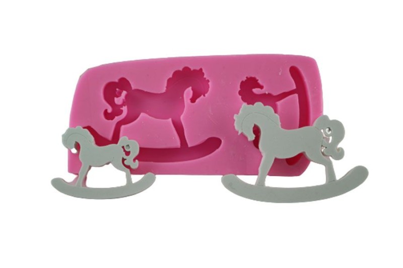 Sallanan İkili At Silikon Kalıbı HA-41