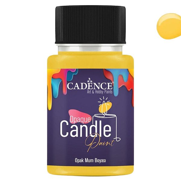Sarı Opak Mum Boyası Cadence CDL 04 50 ml