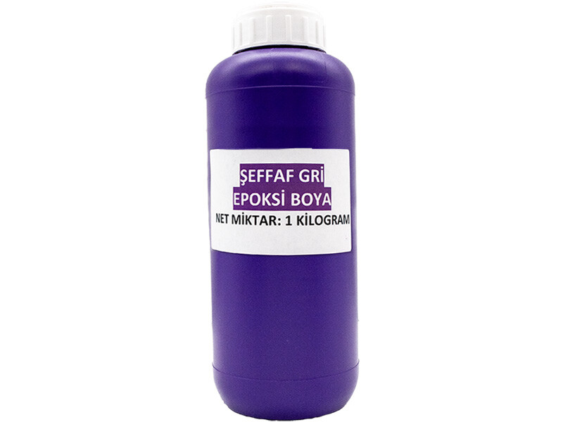 Şeffaf Gri Epoksi Boya 1 KG