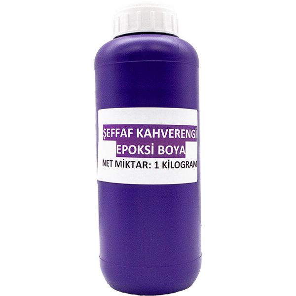 Şeffaf Kahverengi Epoksi Boya 1 KG