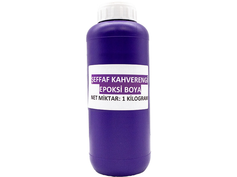 Şeffaf Kahverengi Epoksi Boya 1 KG