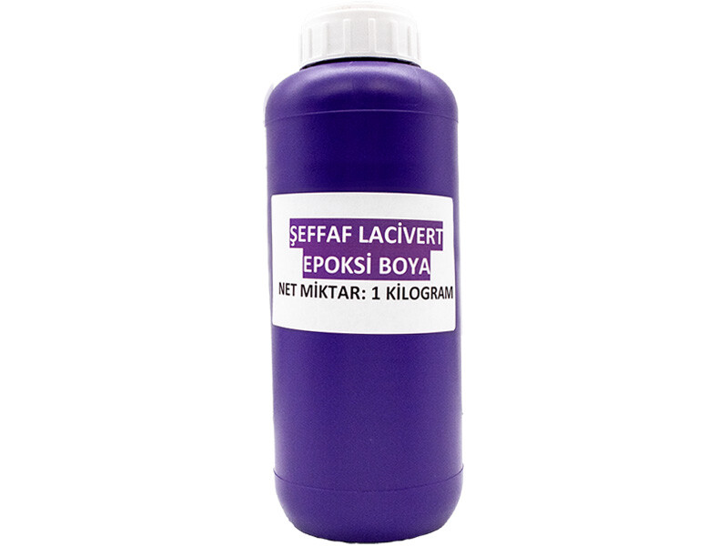 Şeffaf Lacivert Epoksi Boya 1 KG