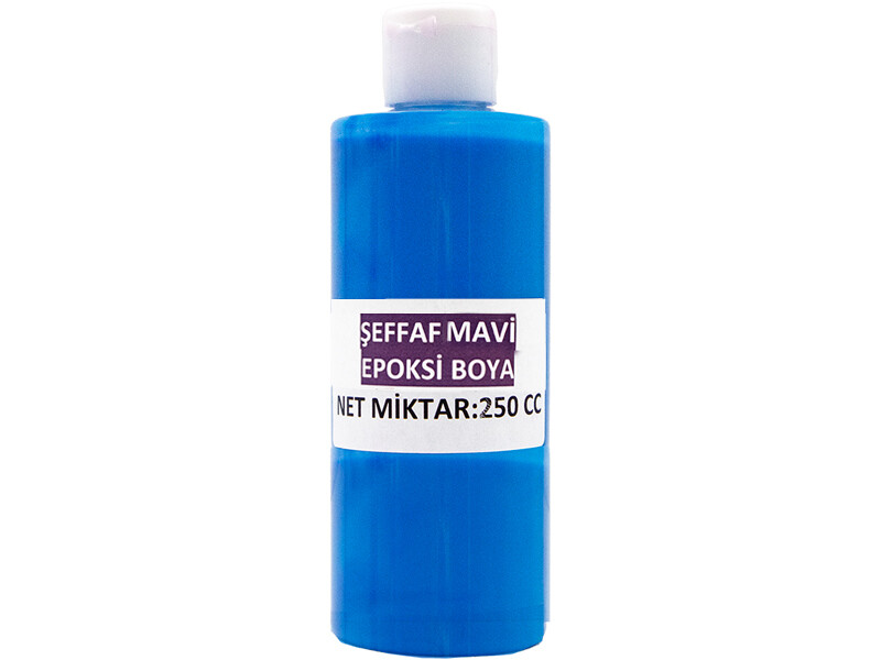 Şeffaf Mavi Epoksi Boya 250 CC