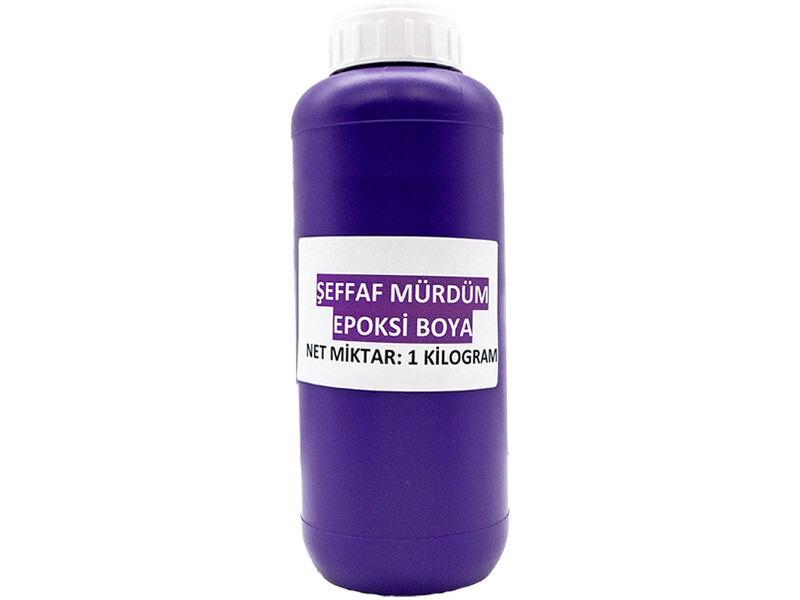 Şeffaf Mürdüm Epoksi Boya 1 KG