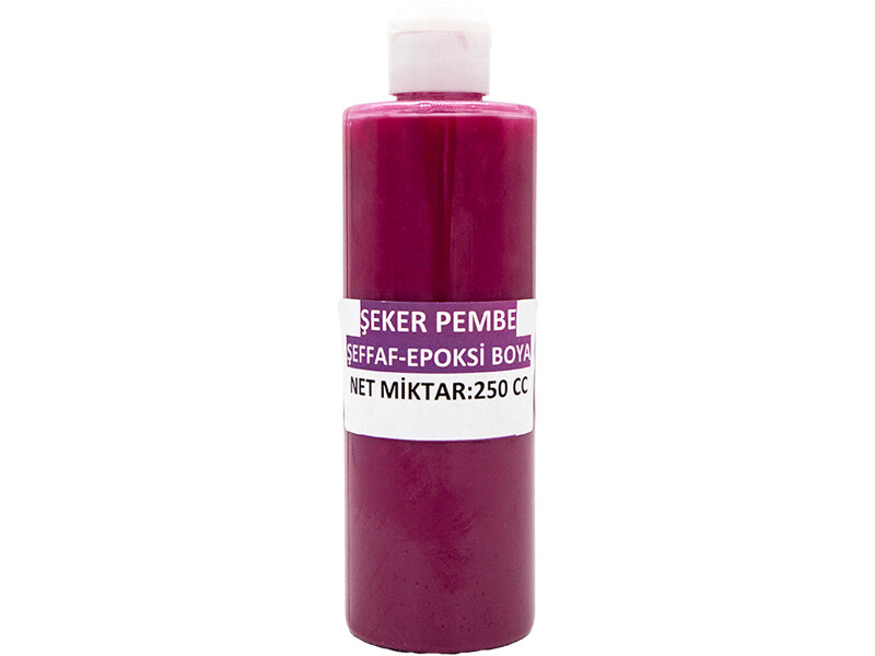 Şeffaf Şeker Pembe Epoksi Boya 250 CC
