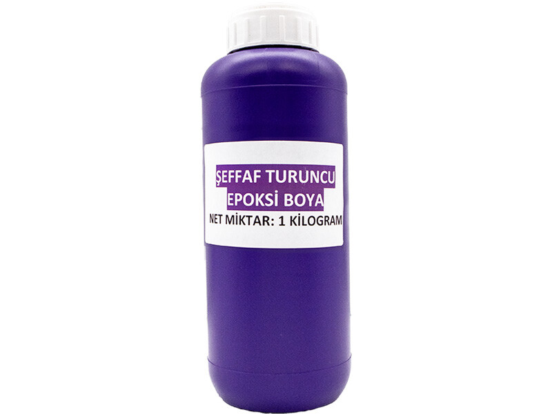 Şeffaf Turuncu Epoksi Boya 1 KG