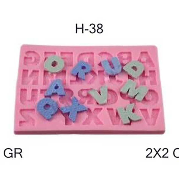Bubble Harf Silikon Kalıbı H-38