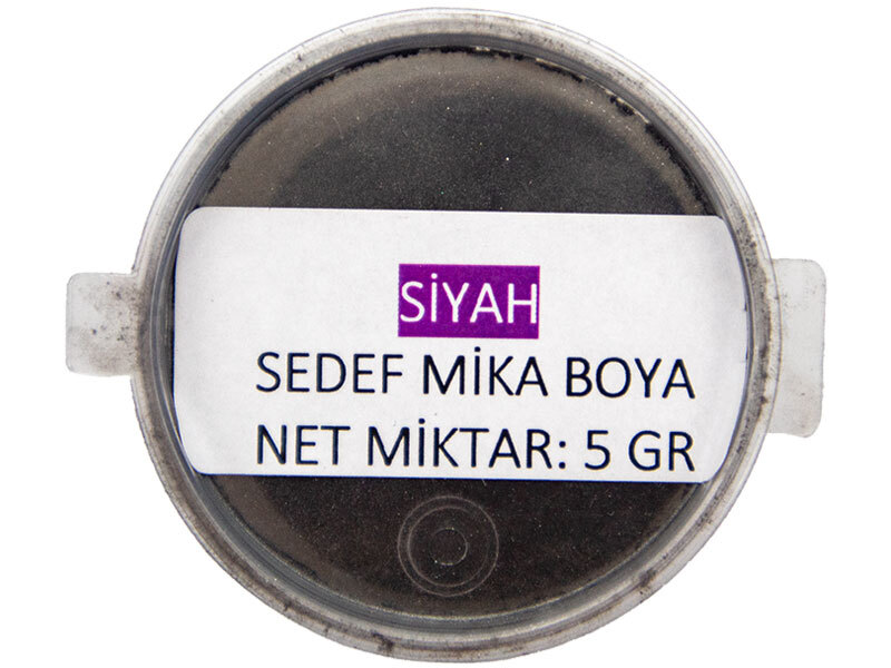 Siyah Sedef Mika Boya 5 GR