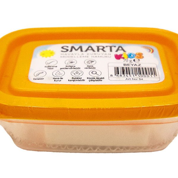 Smarta Havayla Kuruyan Modelleme Hamuru Beyaz Renk 70 GR