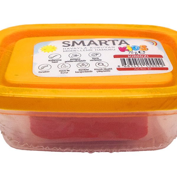 Smarta Havayla Kuruyan Modelleme Hamuru Kırmızı Renk 70 GR