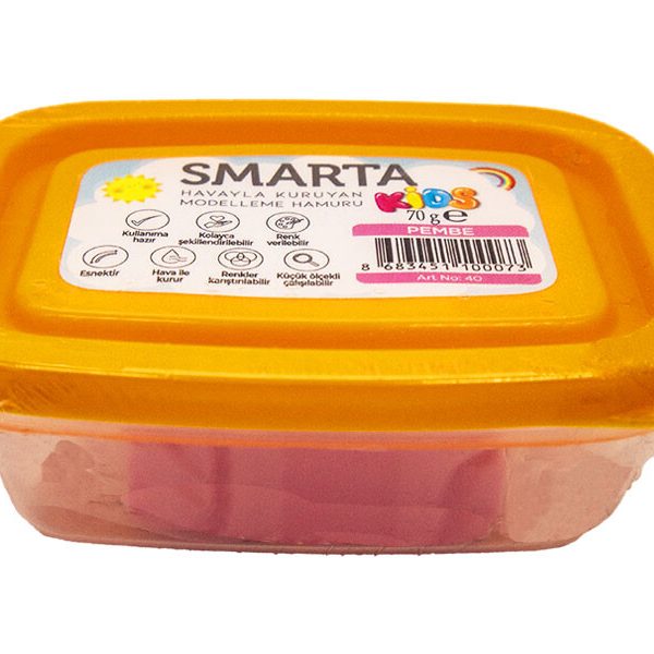 Smarta Havayla Kuruyan Modelleme Hamuru Pembe Renk 70 GR