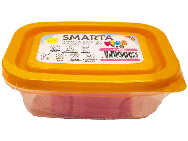 Smarta Havayla Kuruyan Modelleme Hamuru Pembe Renk 70 GR