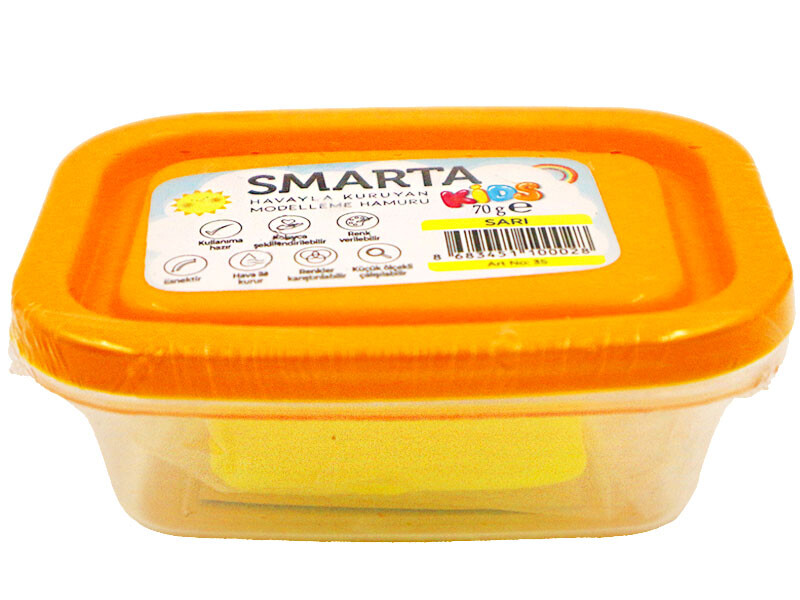 Smarta Havayla Kuruyan Modelleme Hamuru Sarı Renk 70 GR