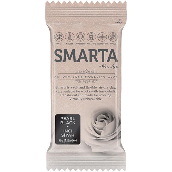 Smarta Modelleme Hamuru İnci Siyah 60 GR