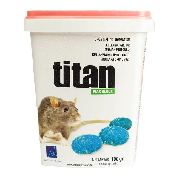 Titan Wax Block Badem Fare Zehiri 100 GR