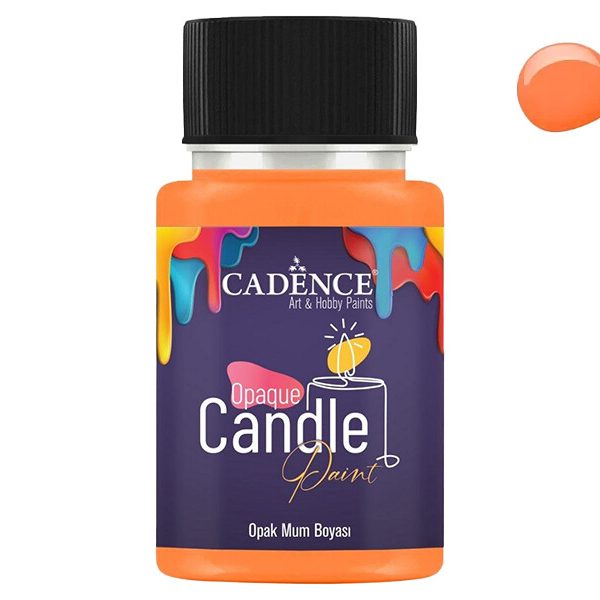 Turuncu Opak Mum Boyası Cadence CDL 07 50 ml
