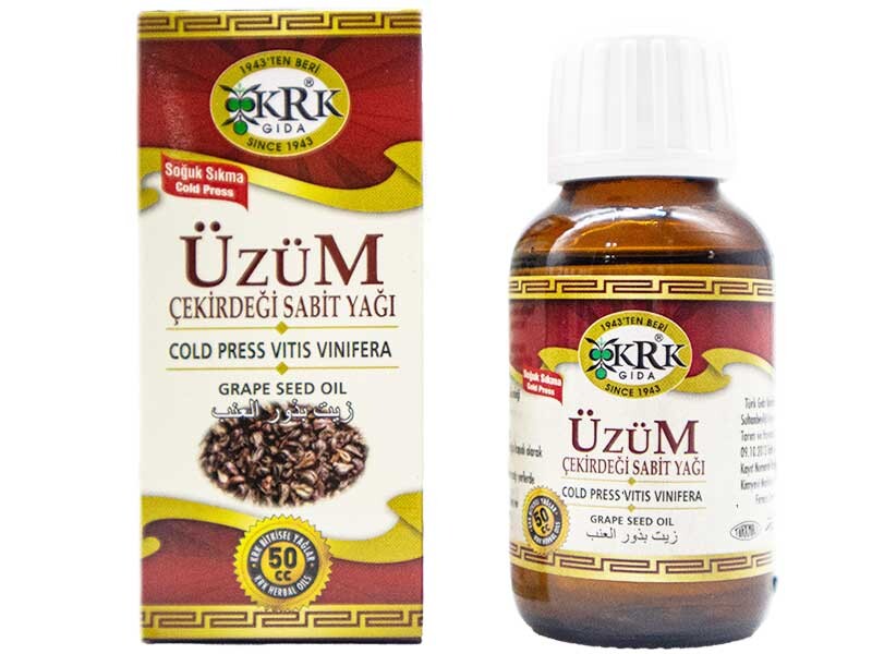 Üzüm Çekirdeği Sabit Yağı 50 CC 12 Adet