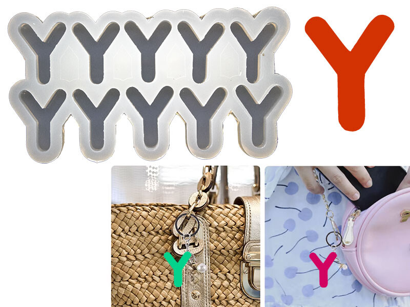 Y Harfi 10'lu Bubble Alfabe Epoksi Kalıbı EPK-758