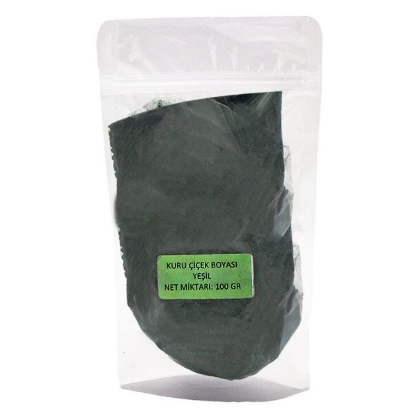 Yeşil Kuru Çiçek Boyası 100 GR